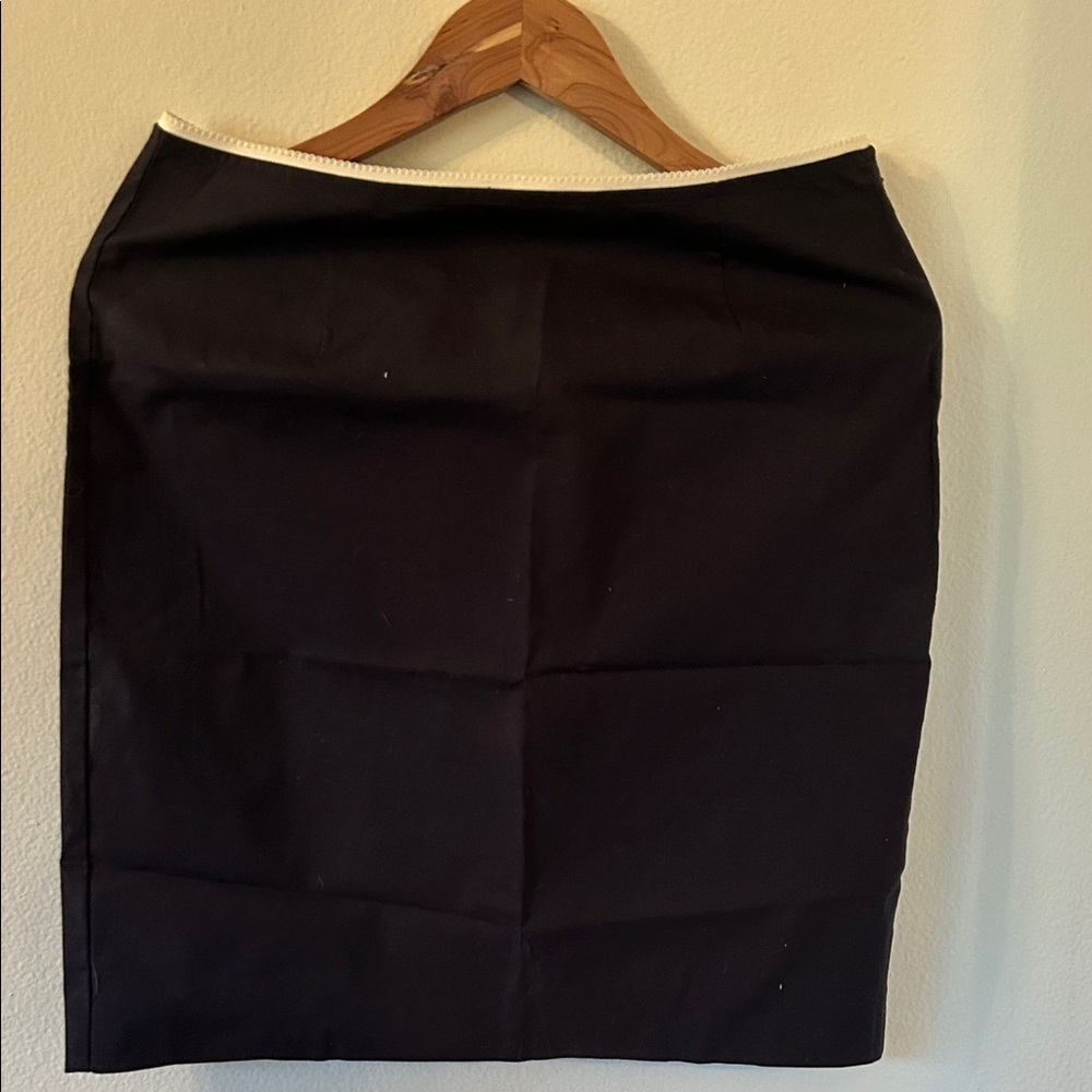 👗Elegant Express Blue Pencil Skirt with White Trim